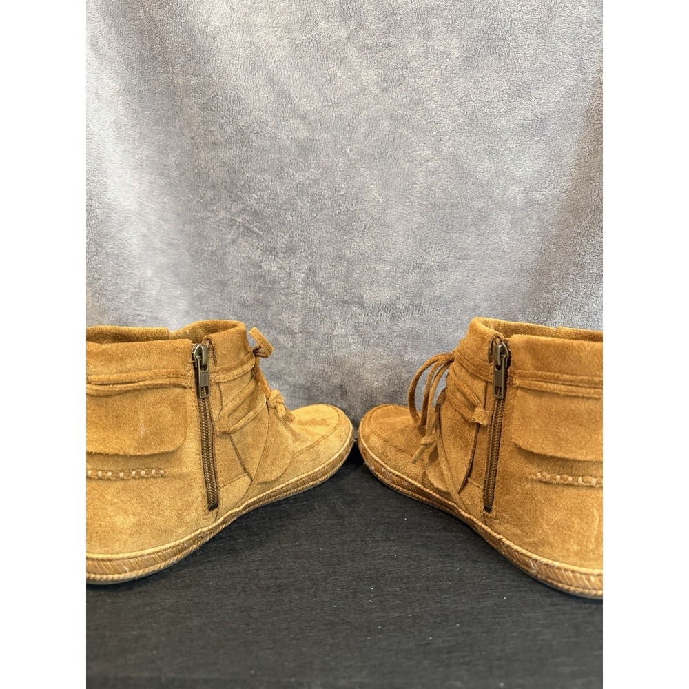 UGG Women's Reid Suede Leather Moccasin Booties, Size 7.5 - Picture 6 of 11